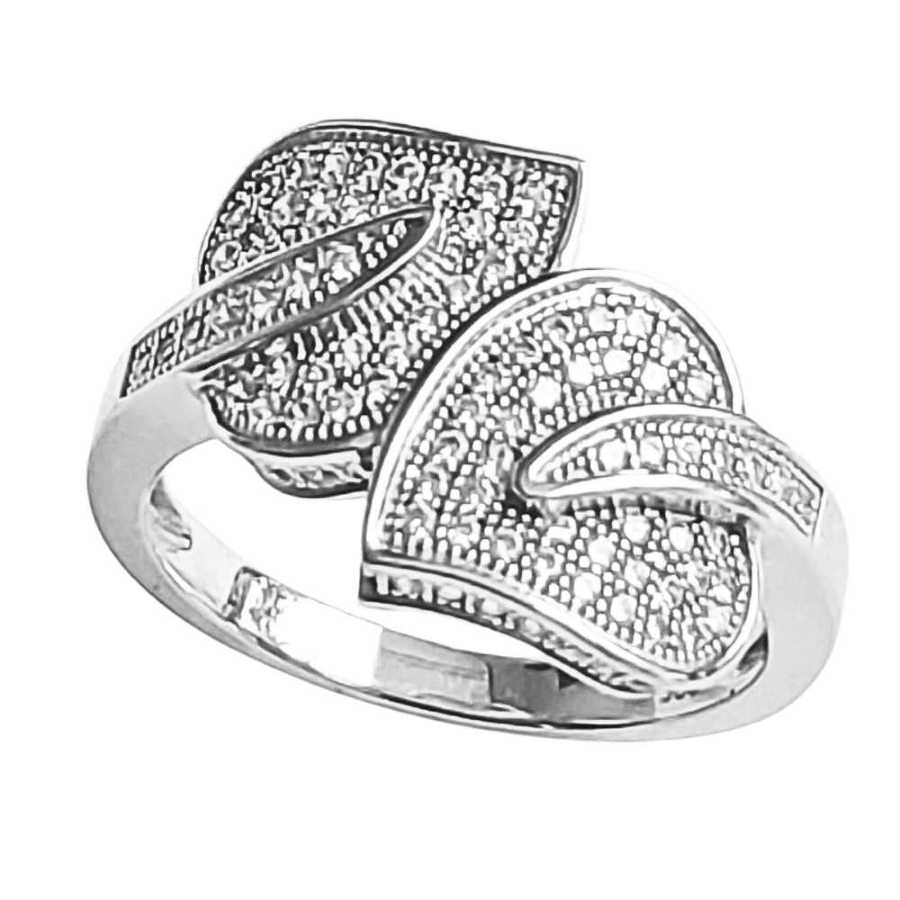 Anel de Prata Desenho de Corações