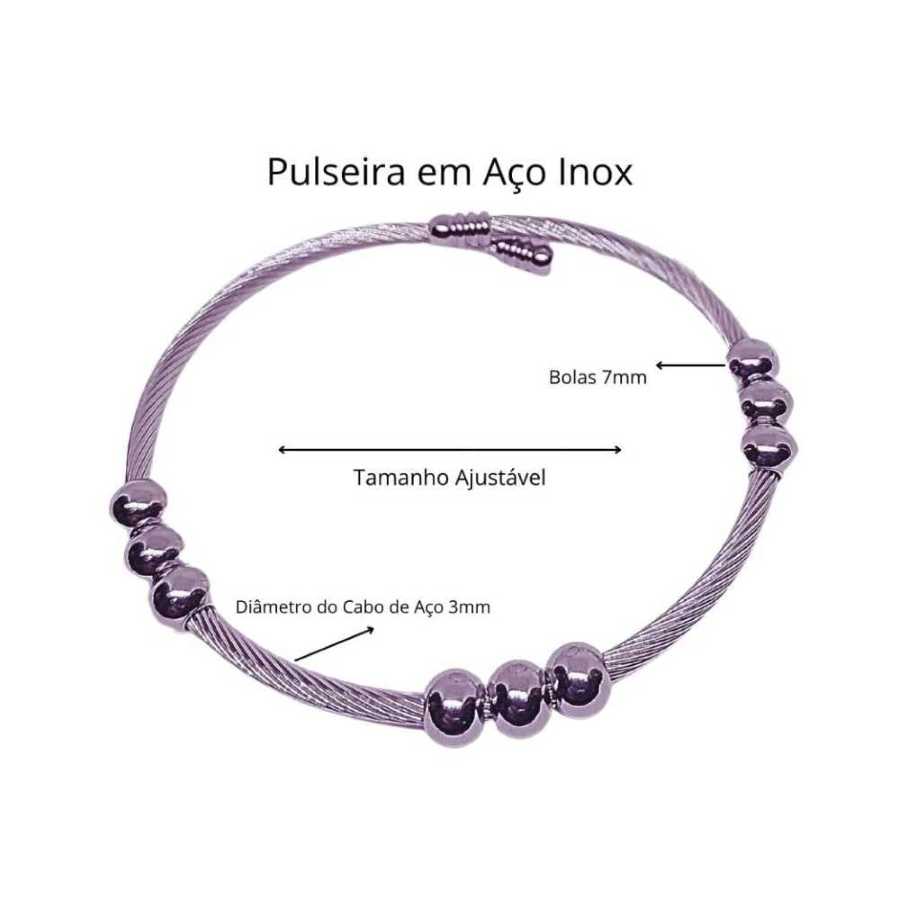 Pulseira em Aço Inox