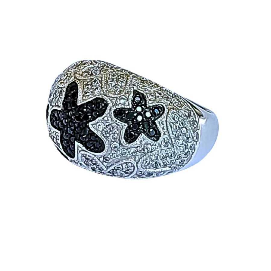 Anel de Prata com Zircônias