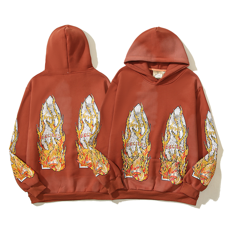Who Decides War Flame Glass Hoodie 'Rust'