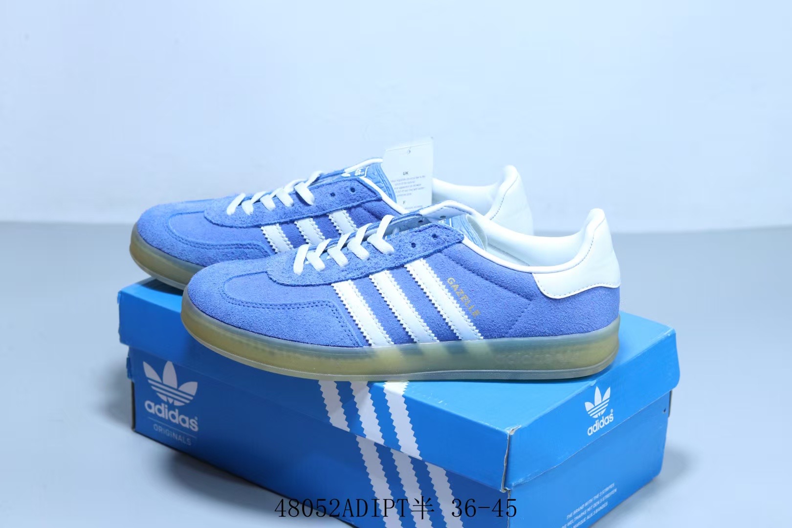 Wmns Gazelle Indoor 'Blue Fusion Gum' 