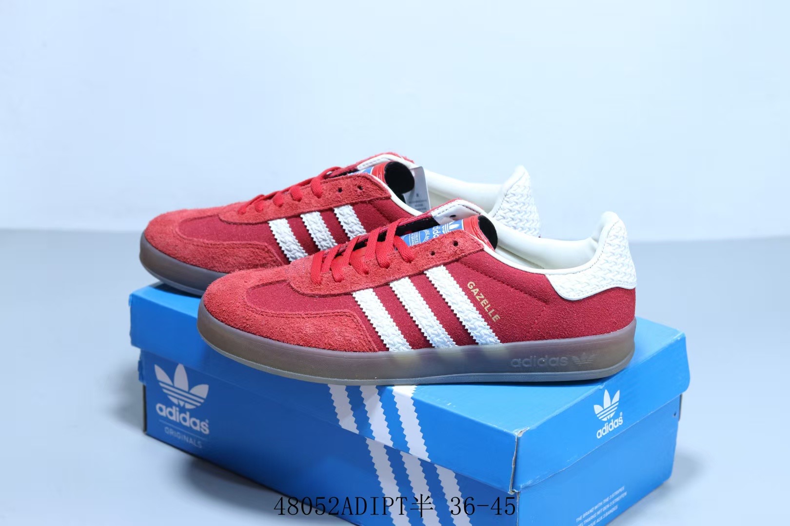 Gazelle Indoor Better Scarlet Off White Gum