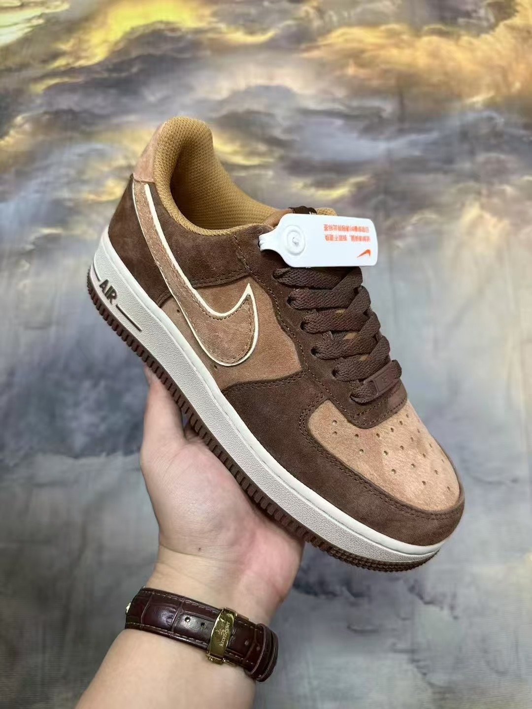 Nike Air Force 1 - Brown n Tan