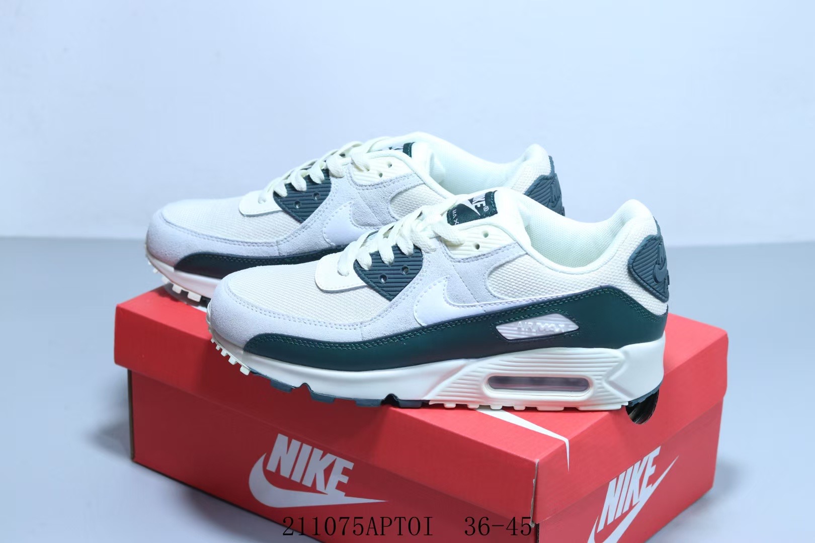  Wmns Air Max 90 'Sail Vintage Green