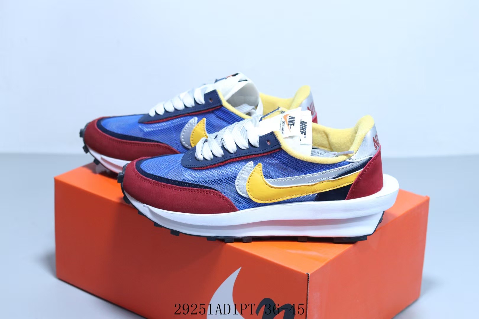  Sacai x LDWaffle 'Varsity Blue'