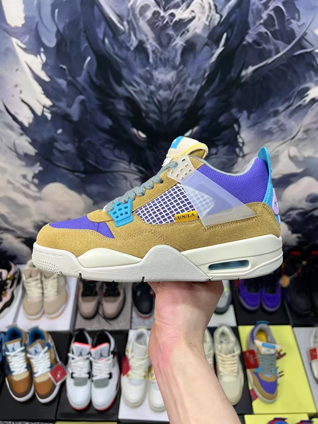 Jordan 4 Retro SP 30th anniversary Union Desert Moss