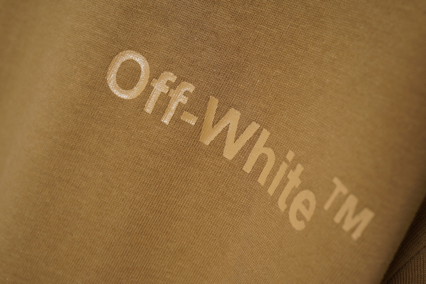 Off-White T-Shirt - Brown