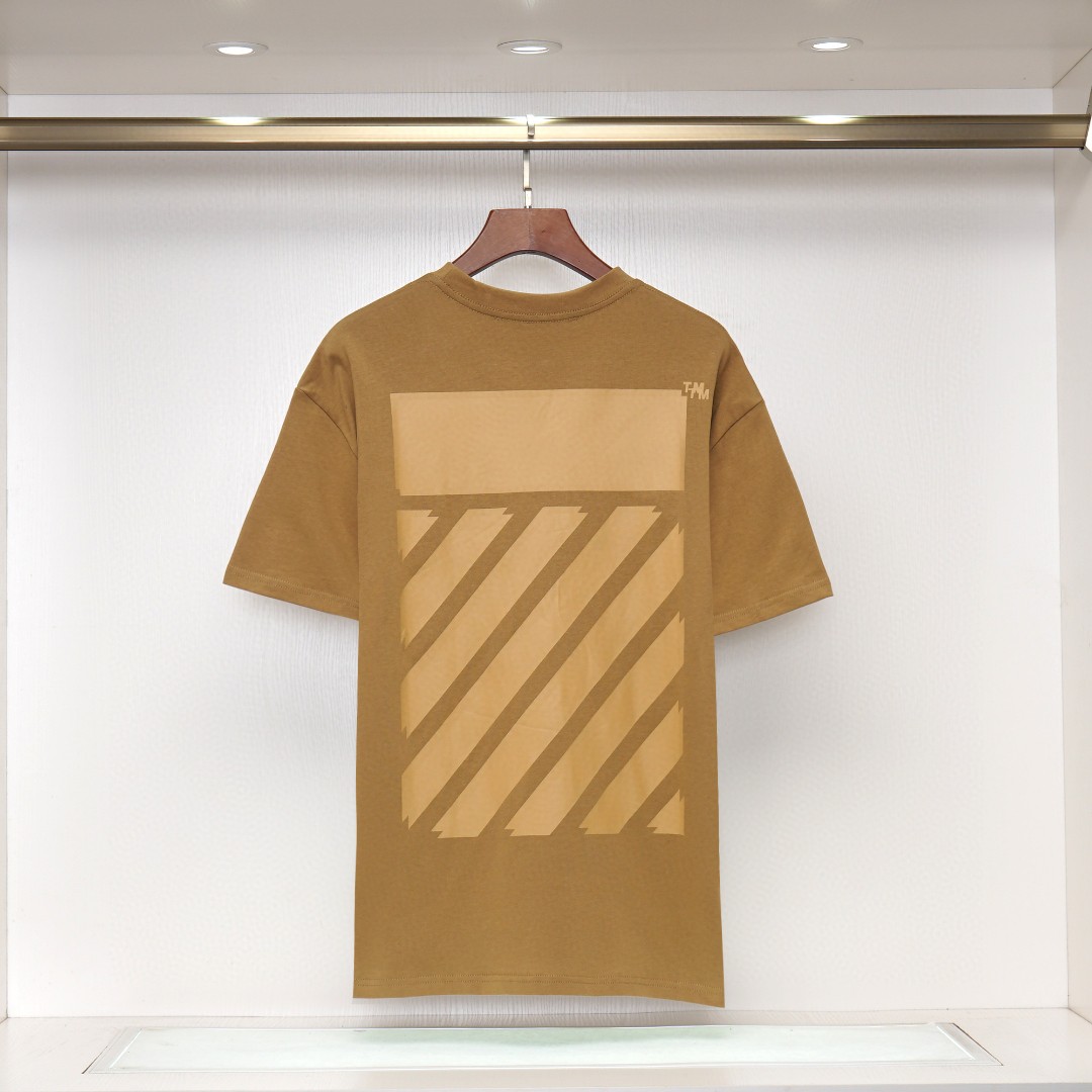 Off-White T-Shirt - Brown
