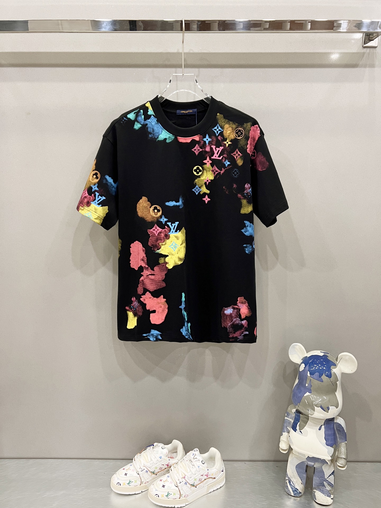 LV Black Cotton T-Shirt