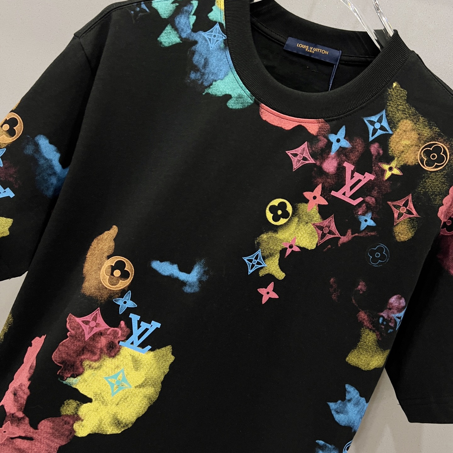 LV Black Cotton T-Shirt