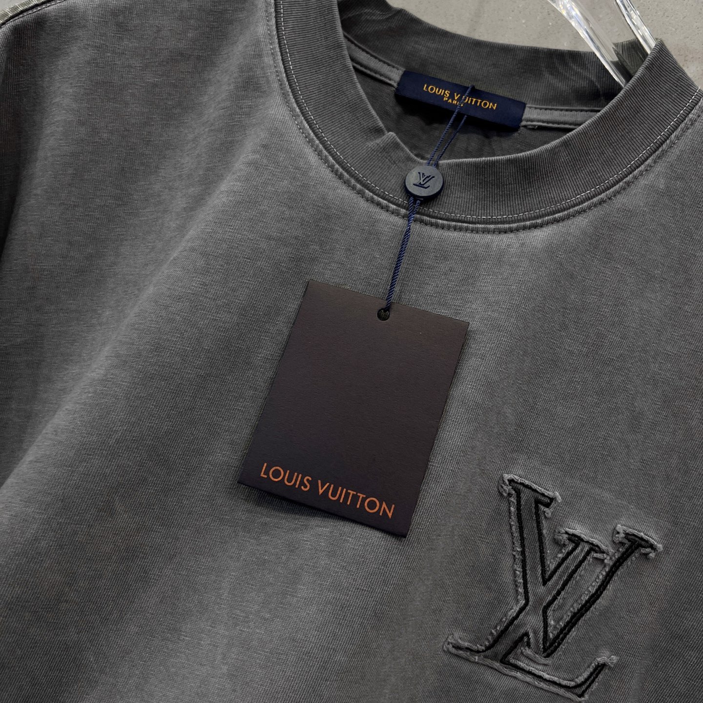 LV Grey Short Sleeve T-Shirt