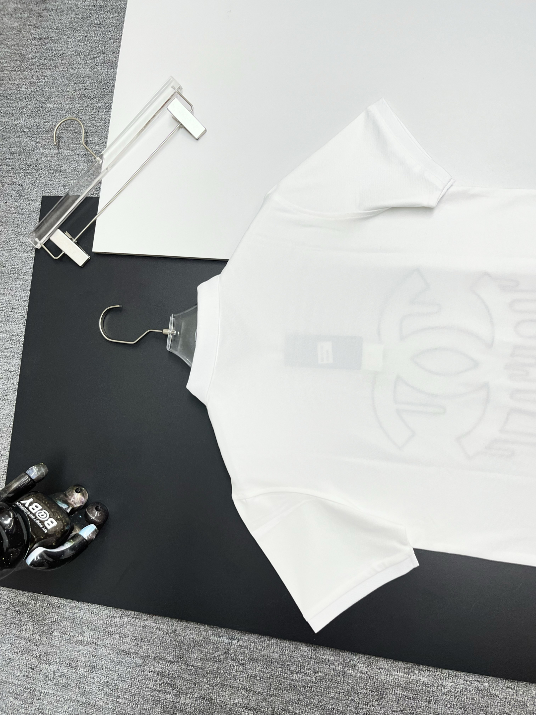 LV x Chanel White Polo Shirt