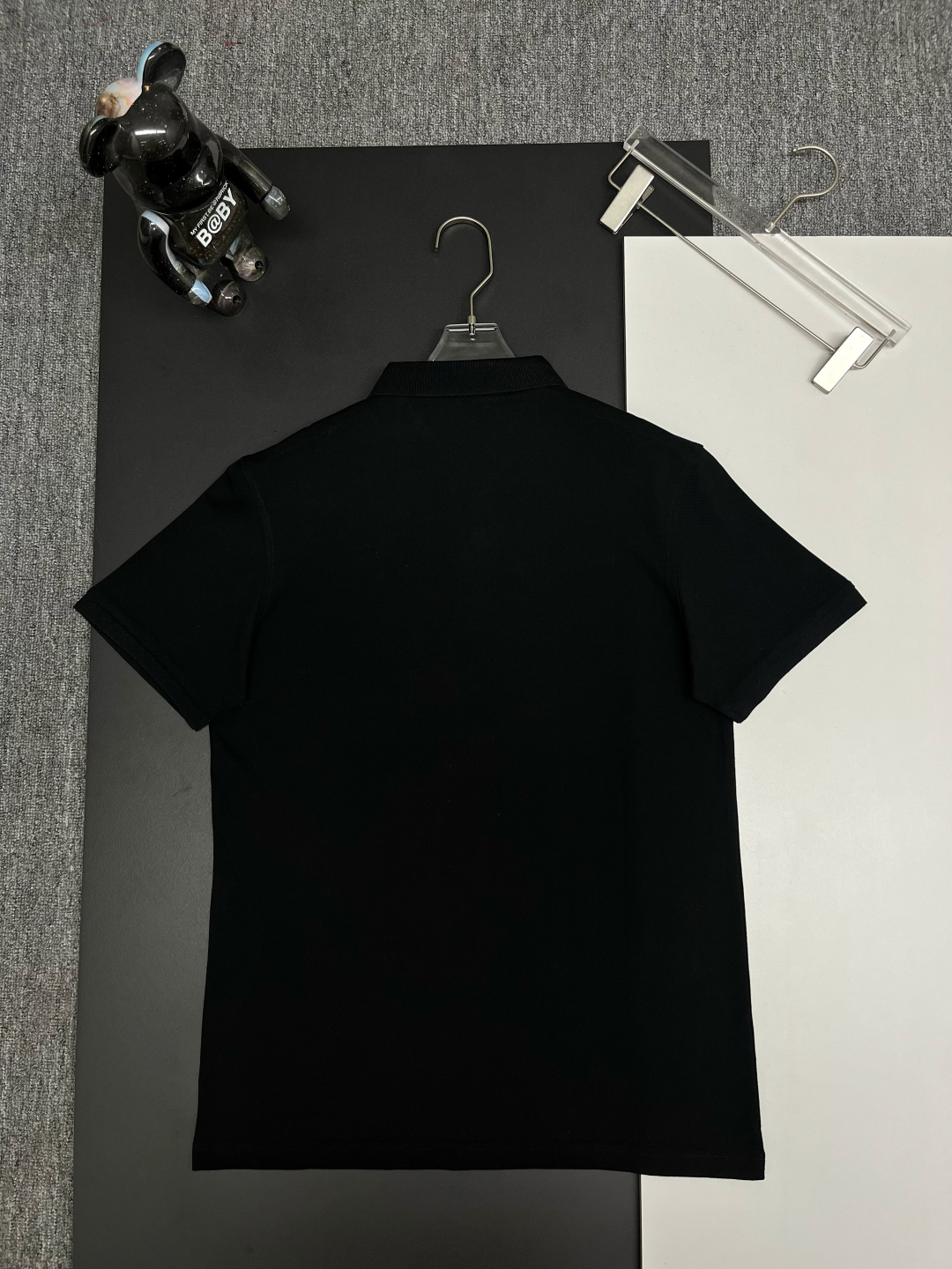 LV x Chanel Black Polo Shirt 