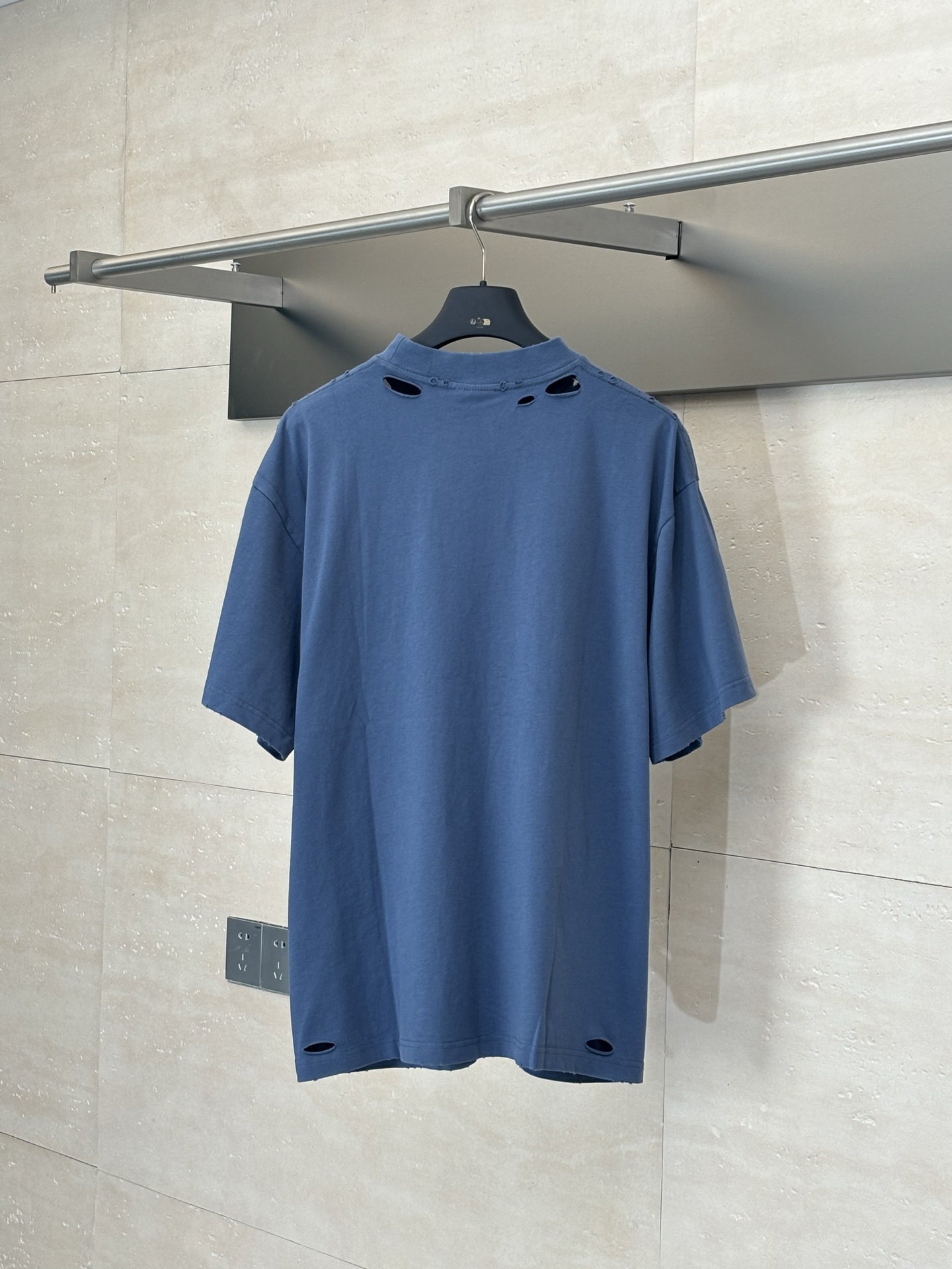 Balenciaga Oversize Crew neck T-Shirt (blue)