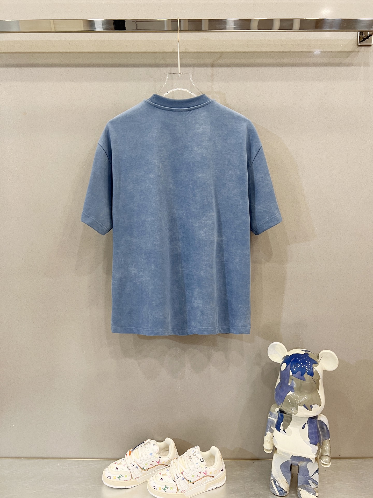 Balenciaga Blue Paris Moon T-Shirt