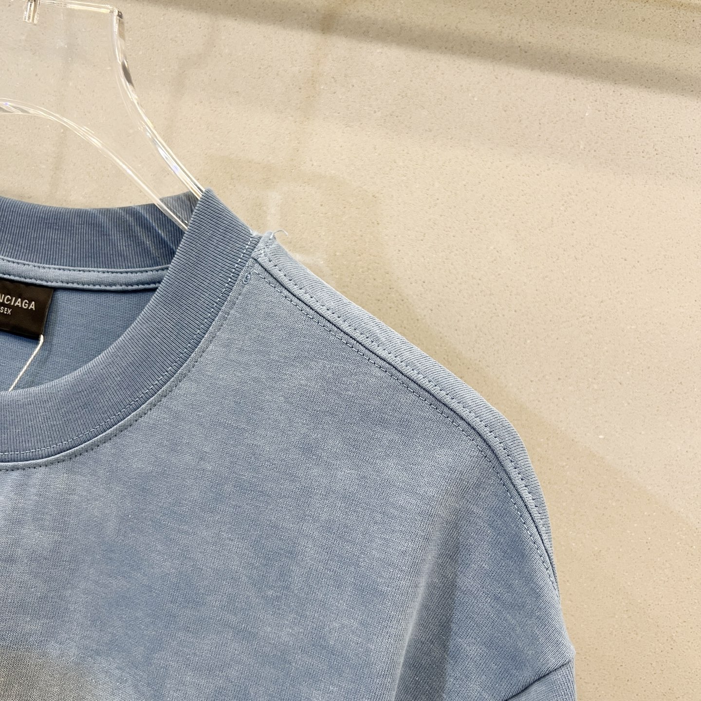 Balenciaga Blue Paris Moon T-Shirt