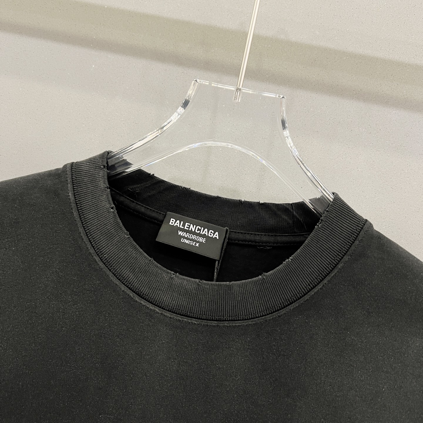 Balenciaga Men's Laurel Classic T-shirt in Faded Black