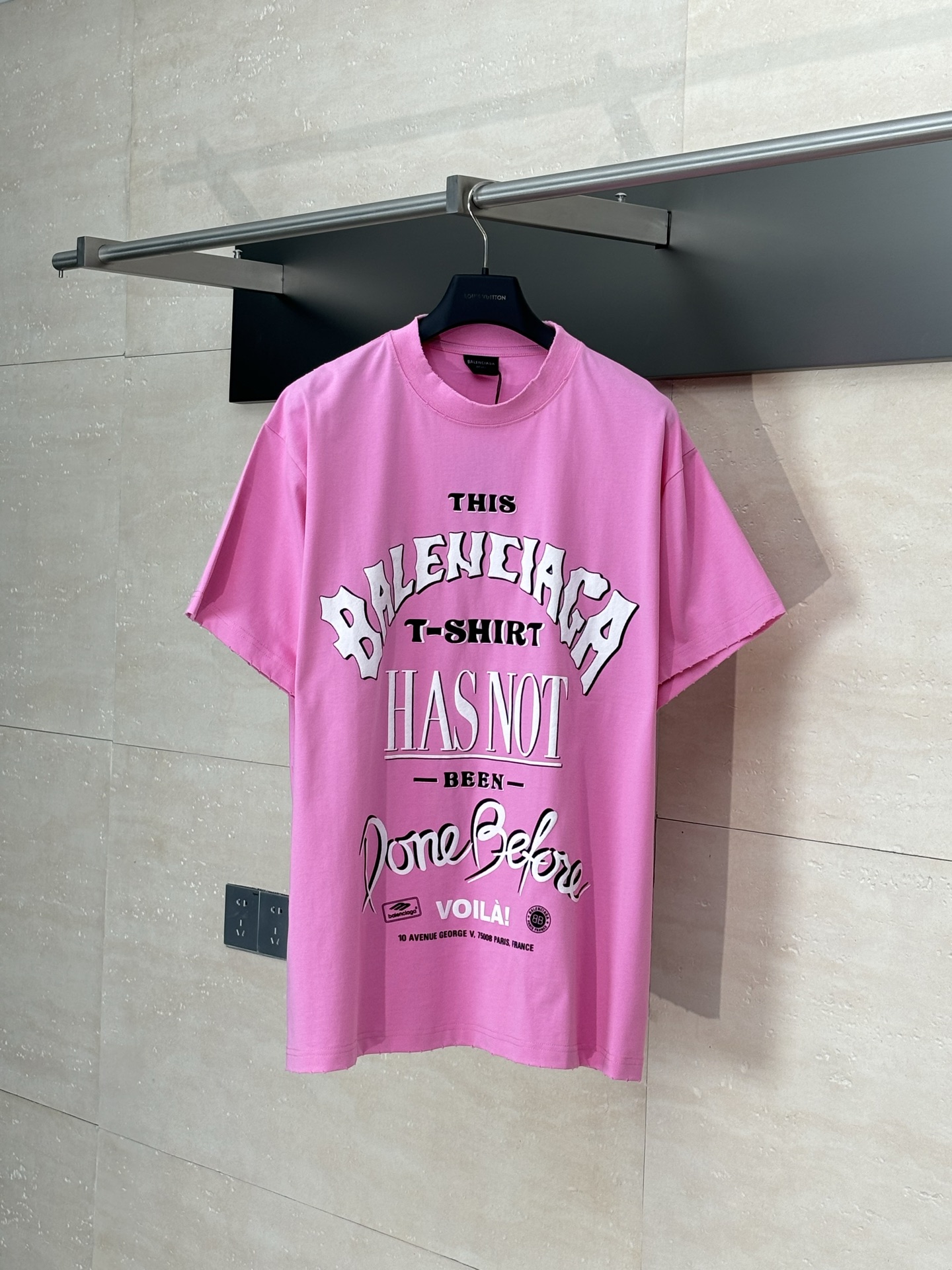 Pink Balenciaga Oversize T-Shirt
