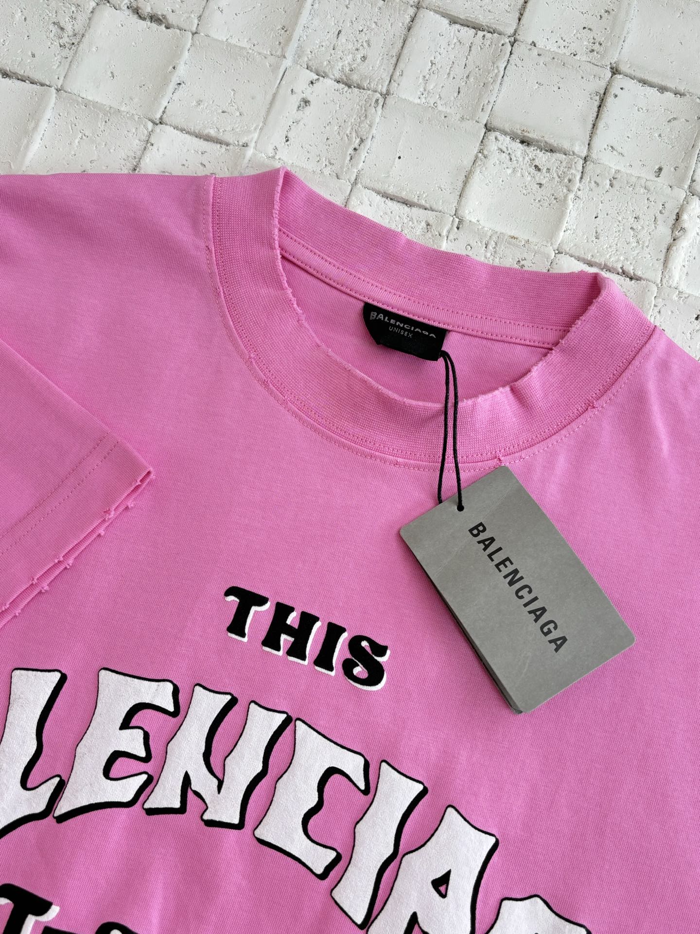 Pink Balenciaga Oversize T-Shirt