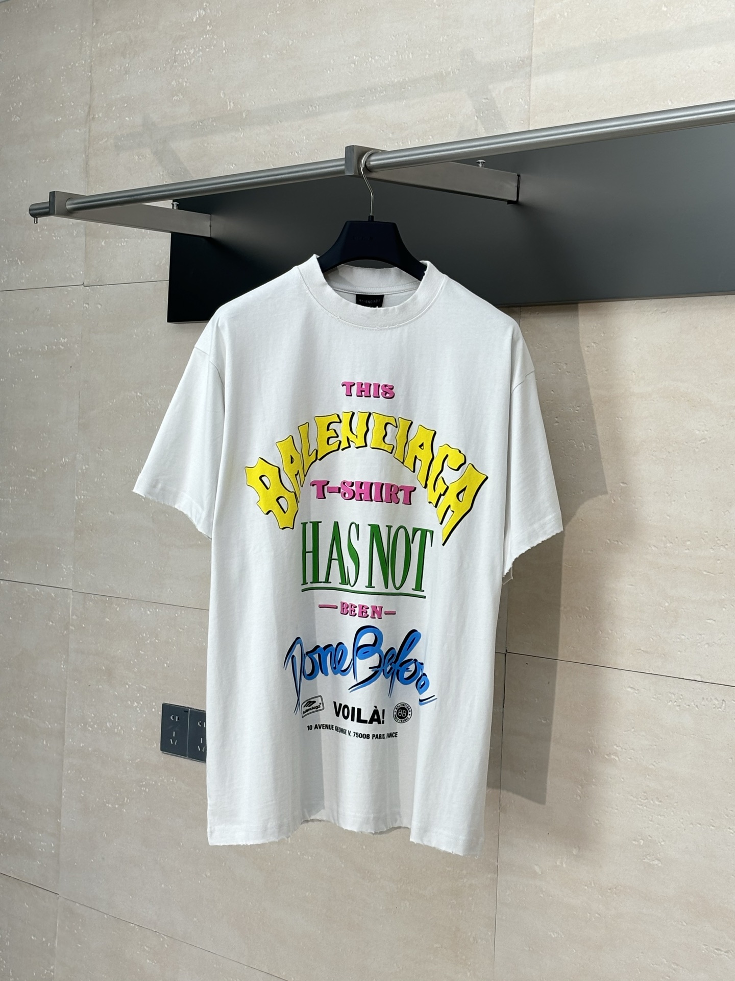 White Balenciaga Oversize T-Shirt