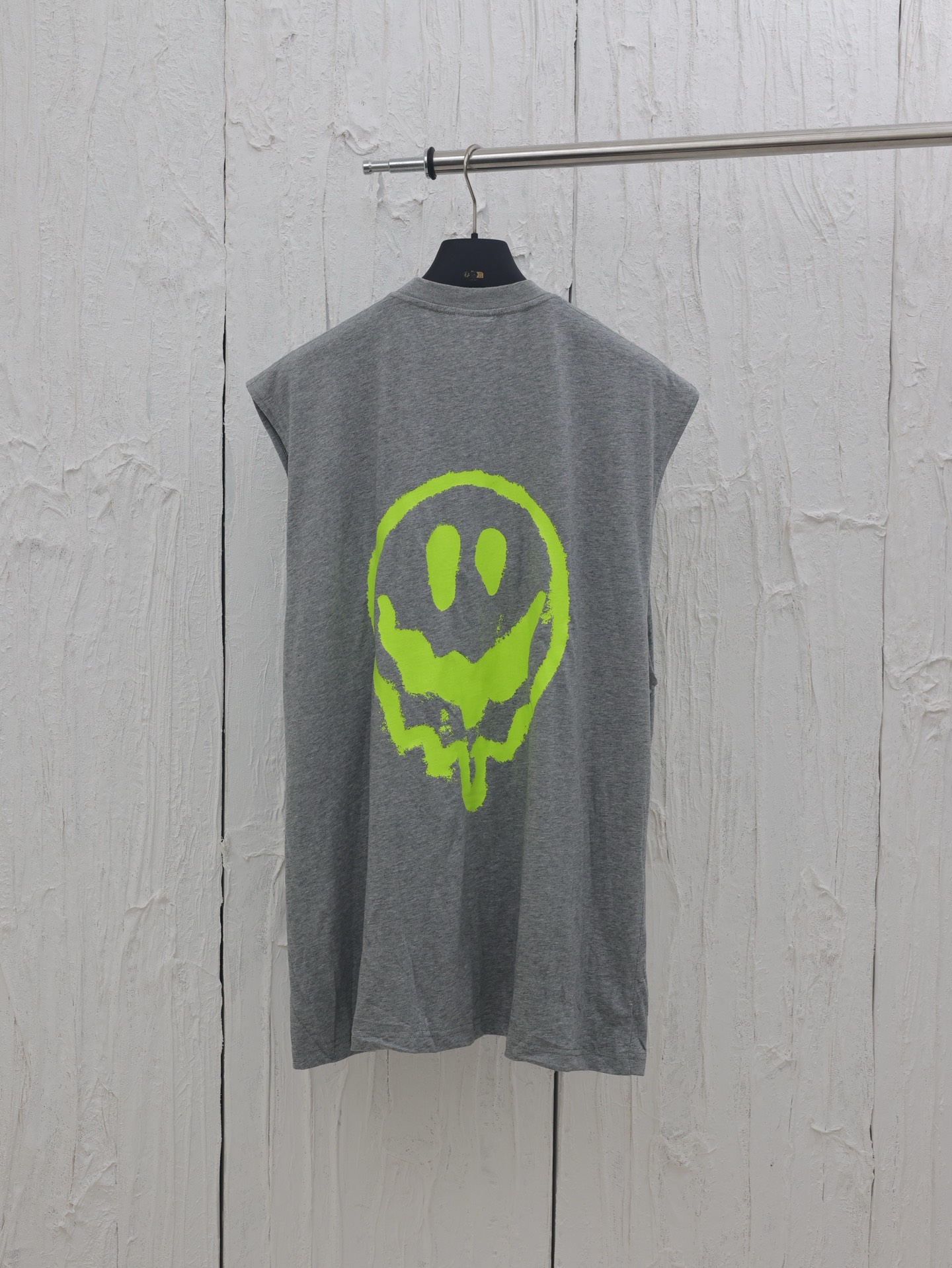 Hi There + Dripley Sleeveless T-shirt in heather grey