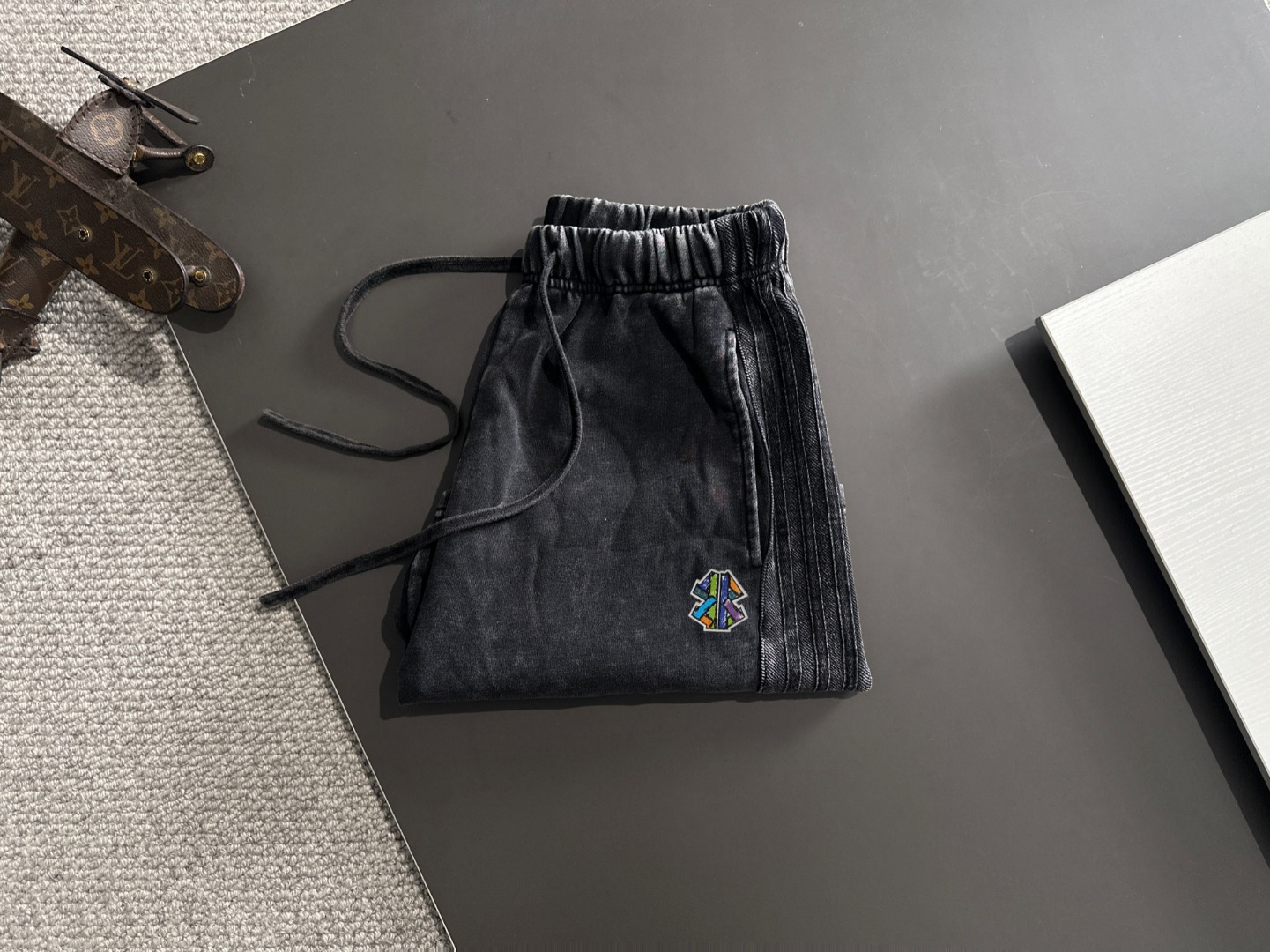 Balenciaga Men's Black Denim Shorts