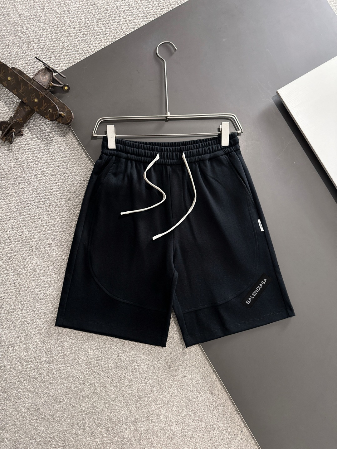 Balenciaga Black Athletic Shorts
