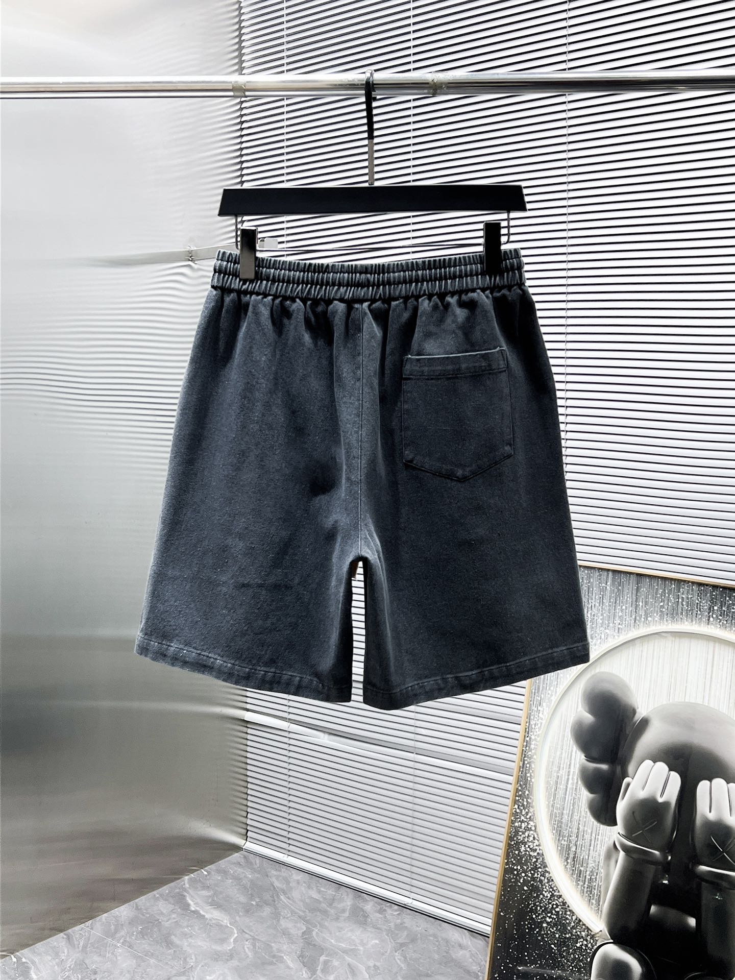 Balenciaga Denim Shirt and Shorts Set - Grey