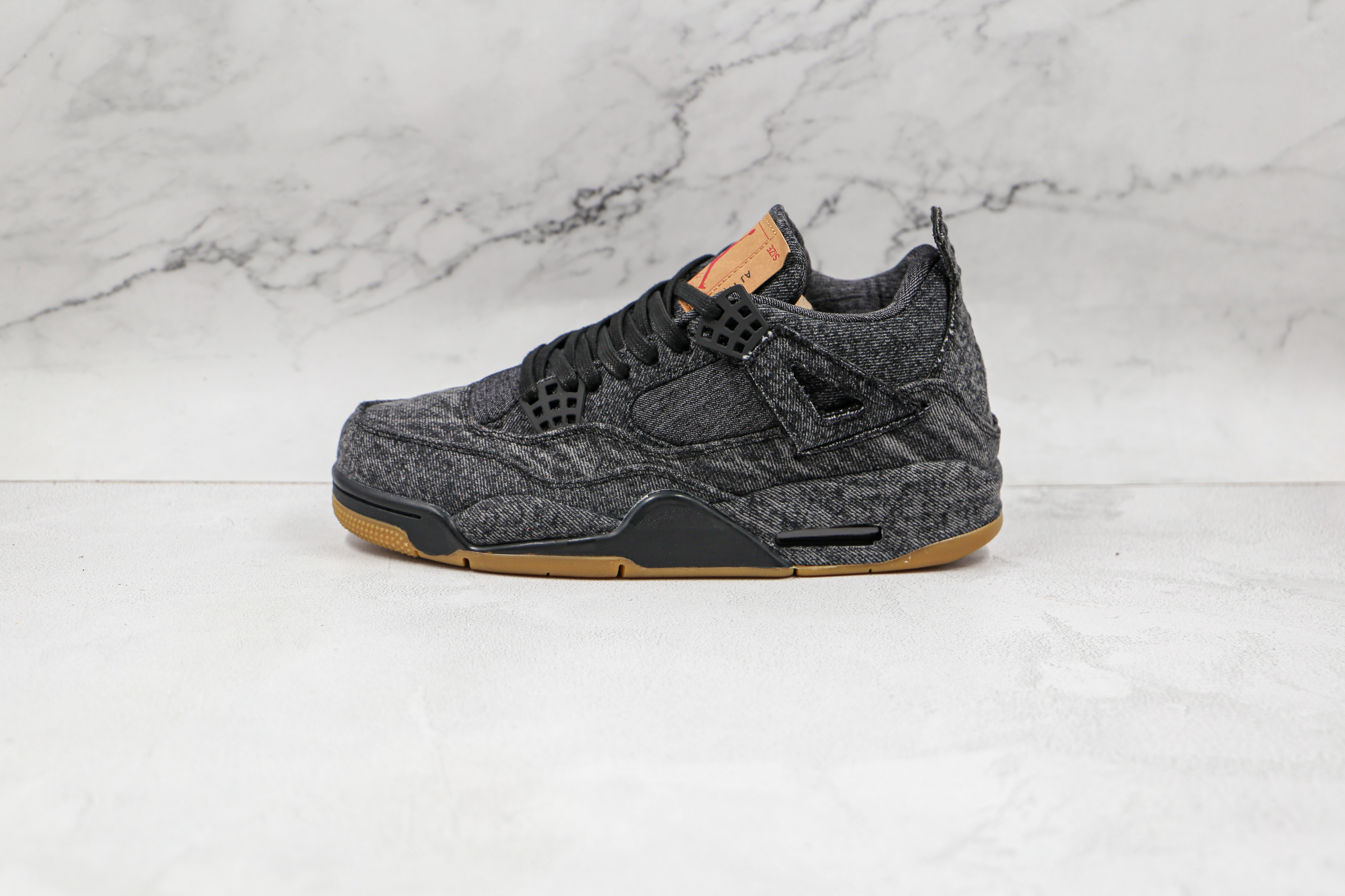 Levi x Air Jordan 4 Black