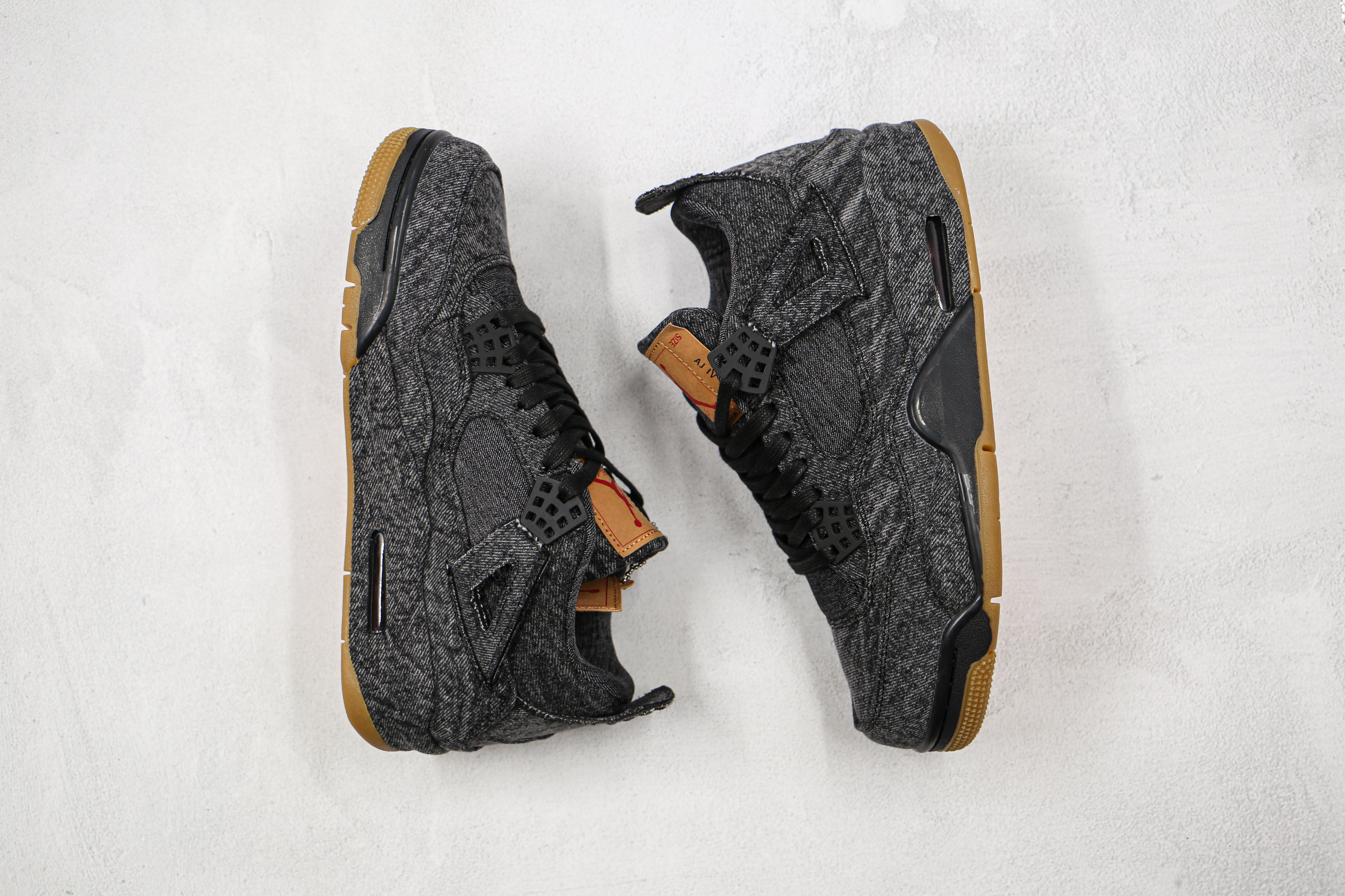 Levi x Air Jordan 4 Black