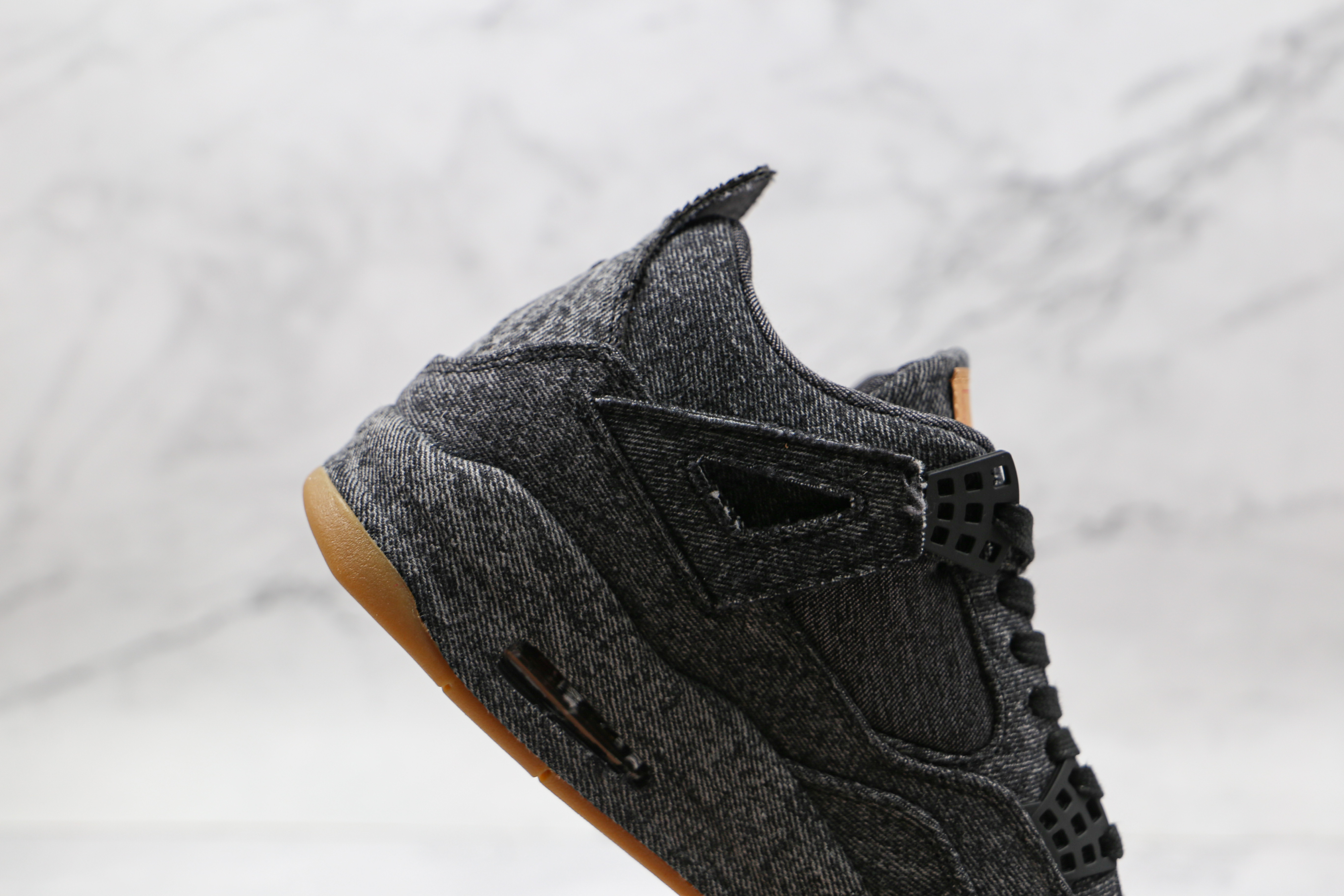 Levi x Air Jordan 4 Black