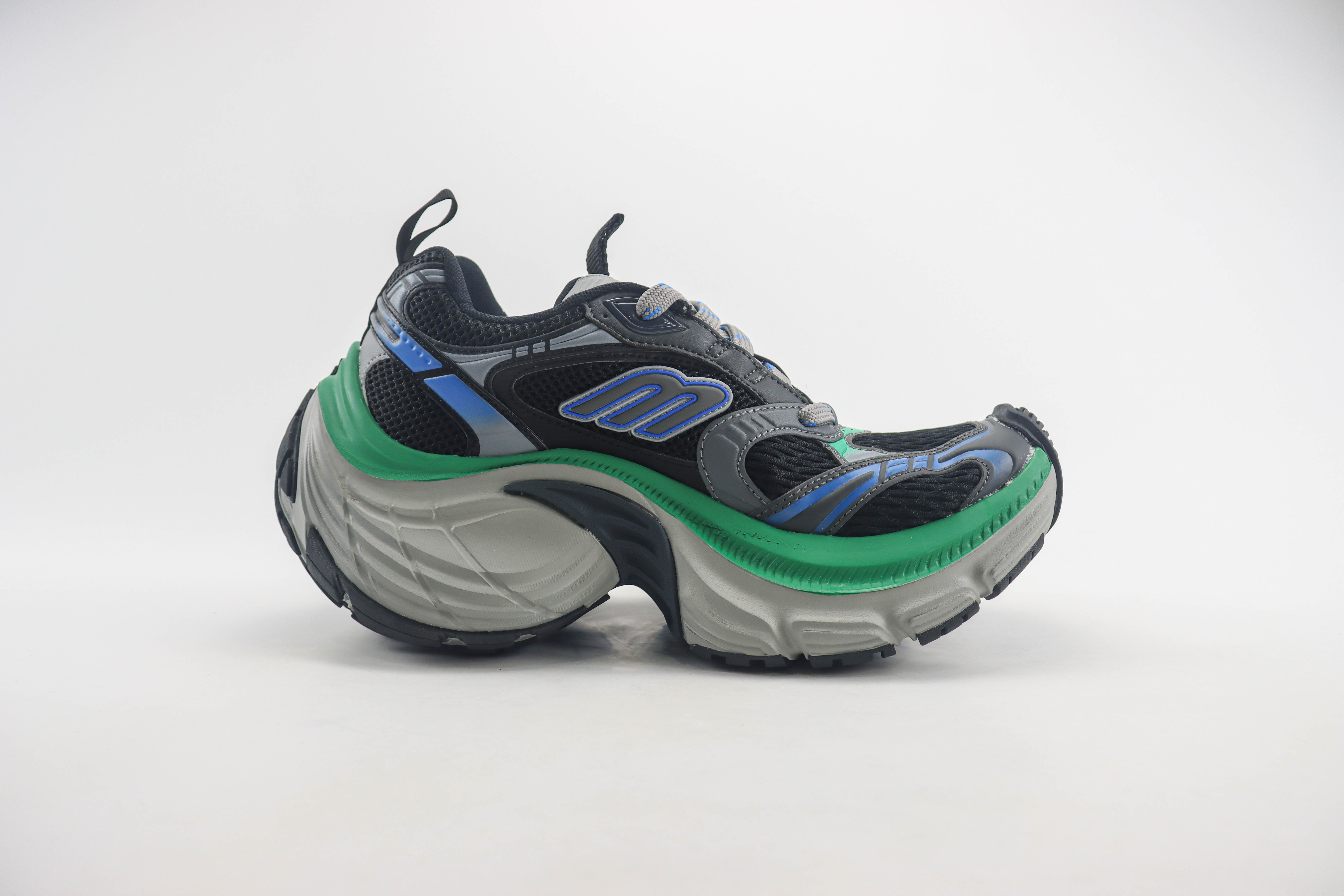 Balenciaga 10XL Sneakers in Blue, Black and Green