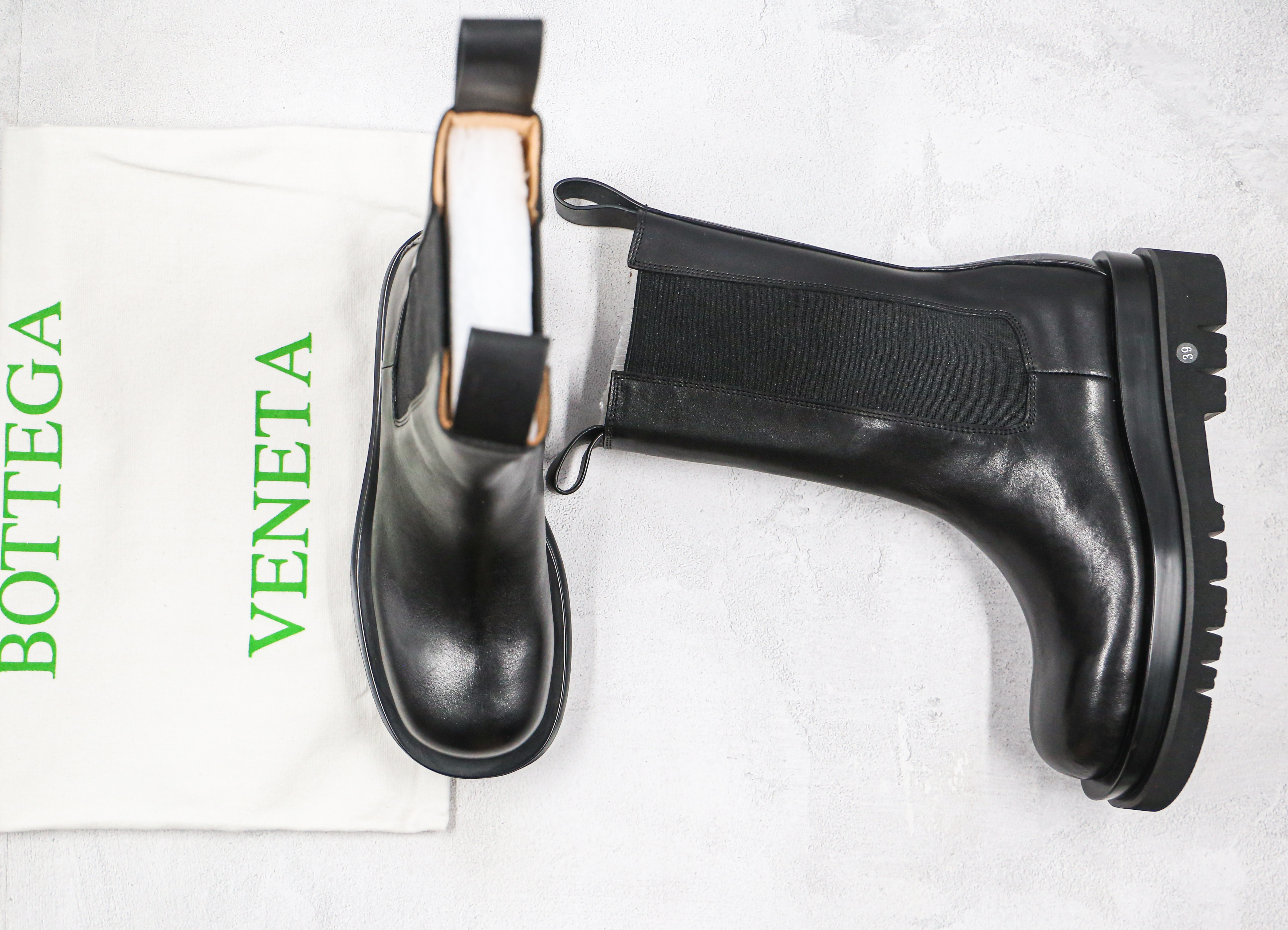 Bottega Lug Chelsea Boots