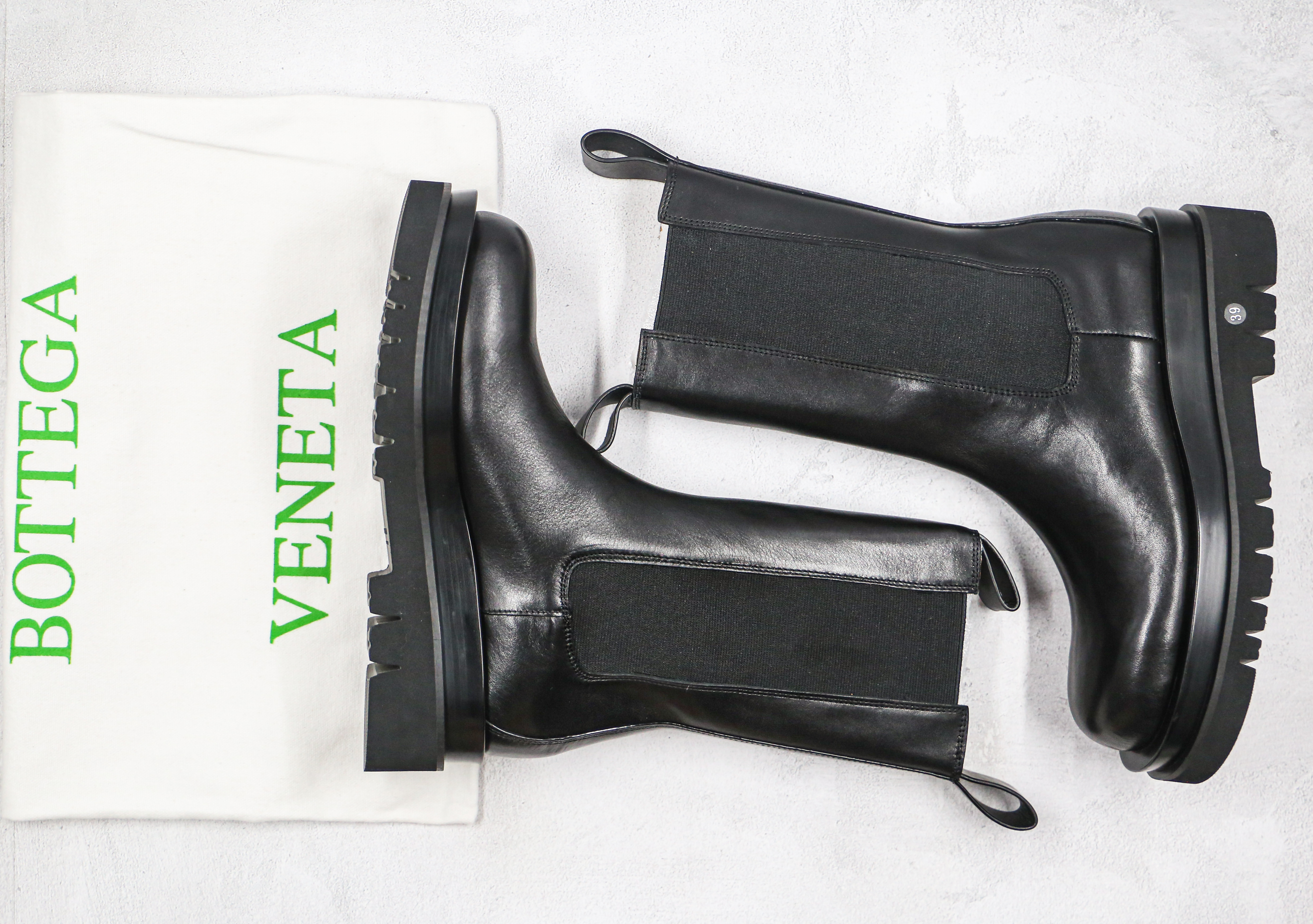 Bottega Lug Chelsea Boots