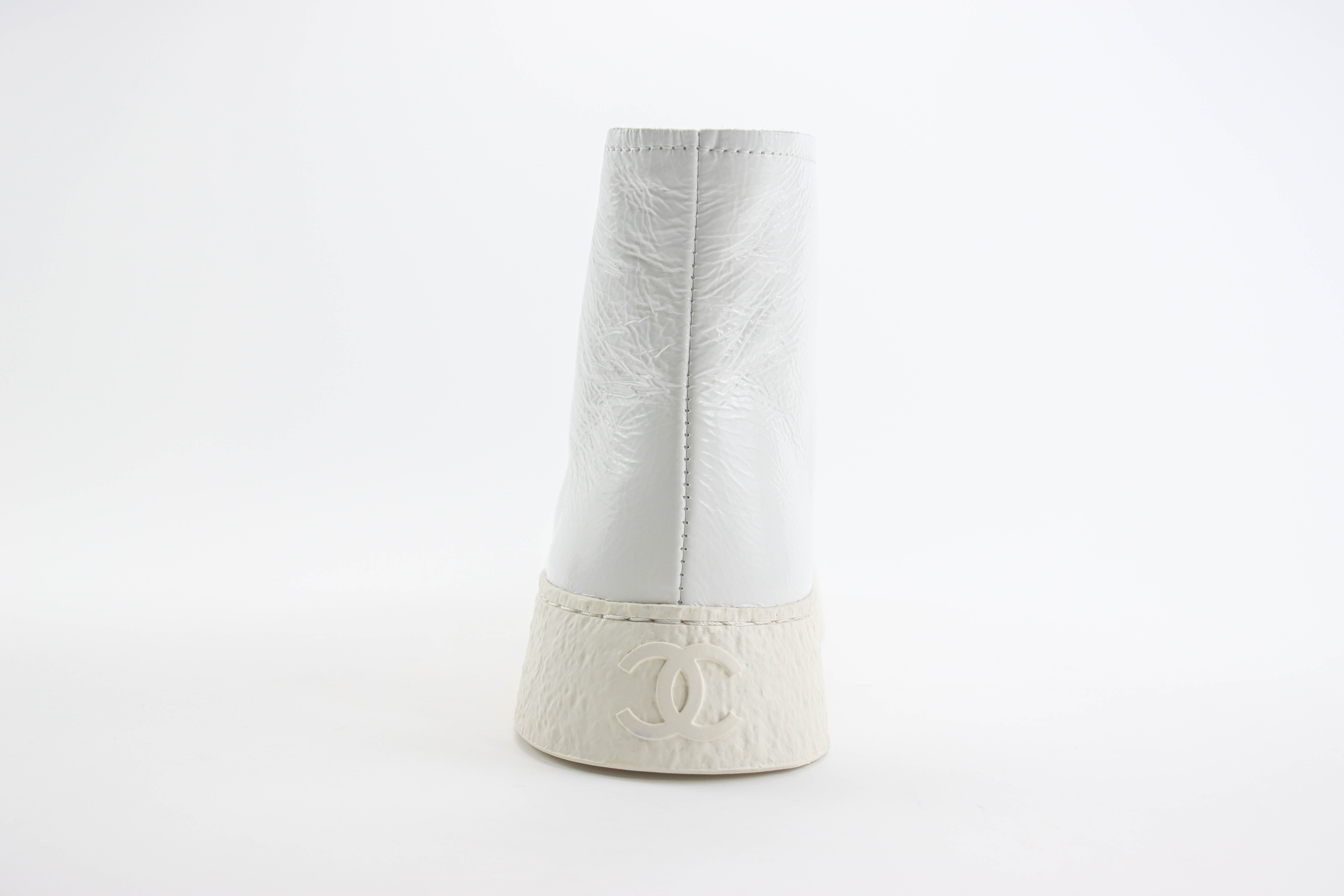 Chanel Printed Lambskin White