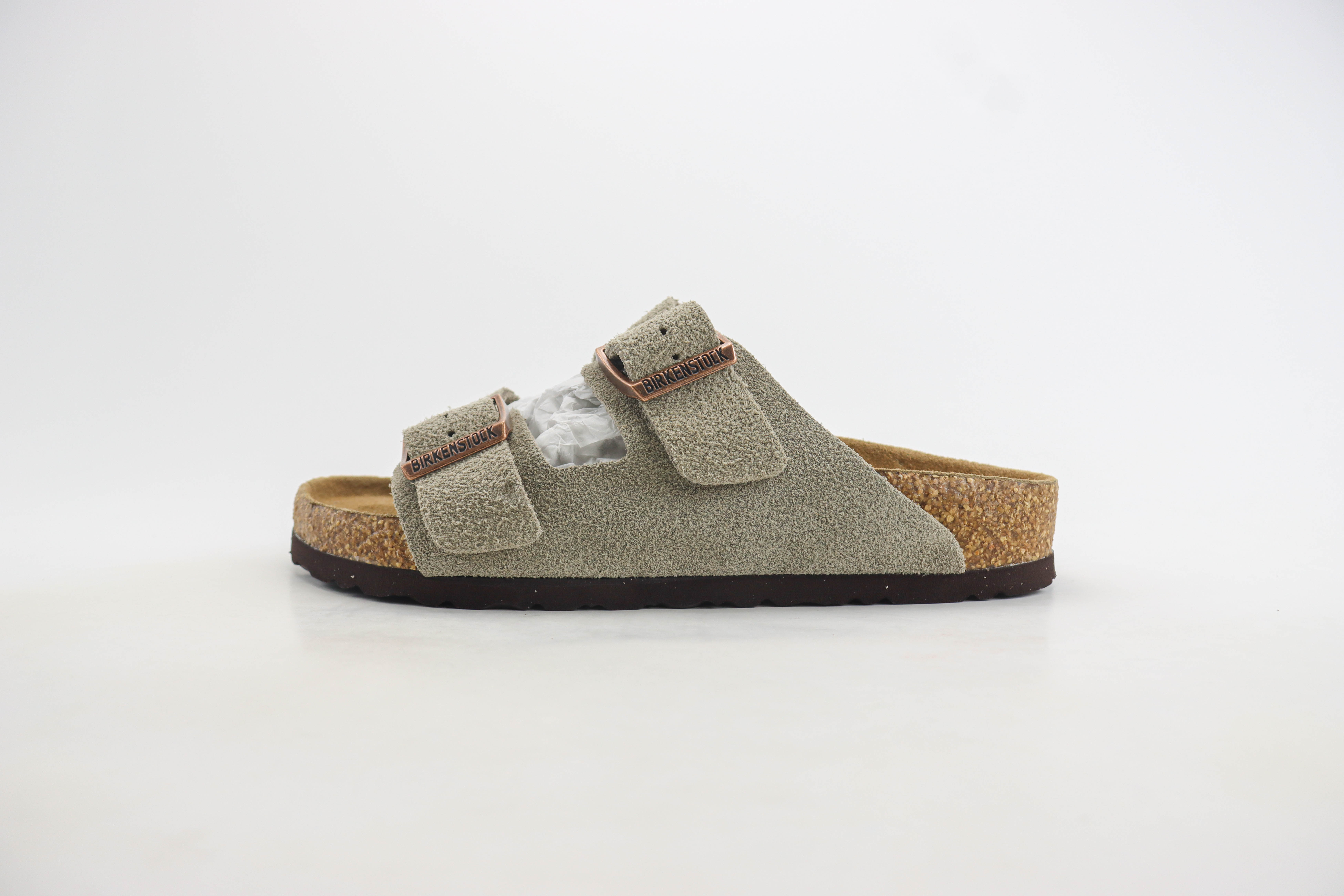 Birkenstock Arizona Kids Suede Leather - Taupe