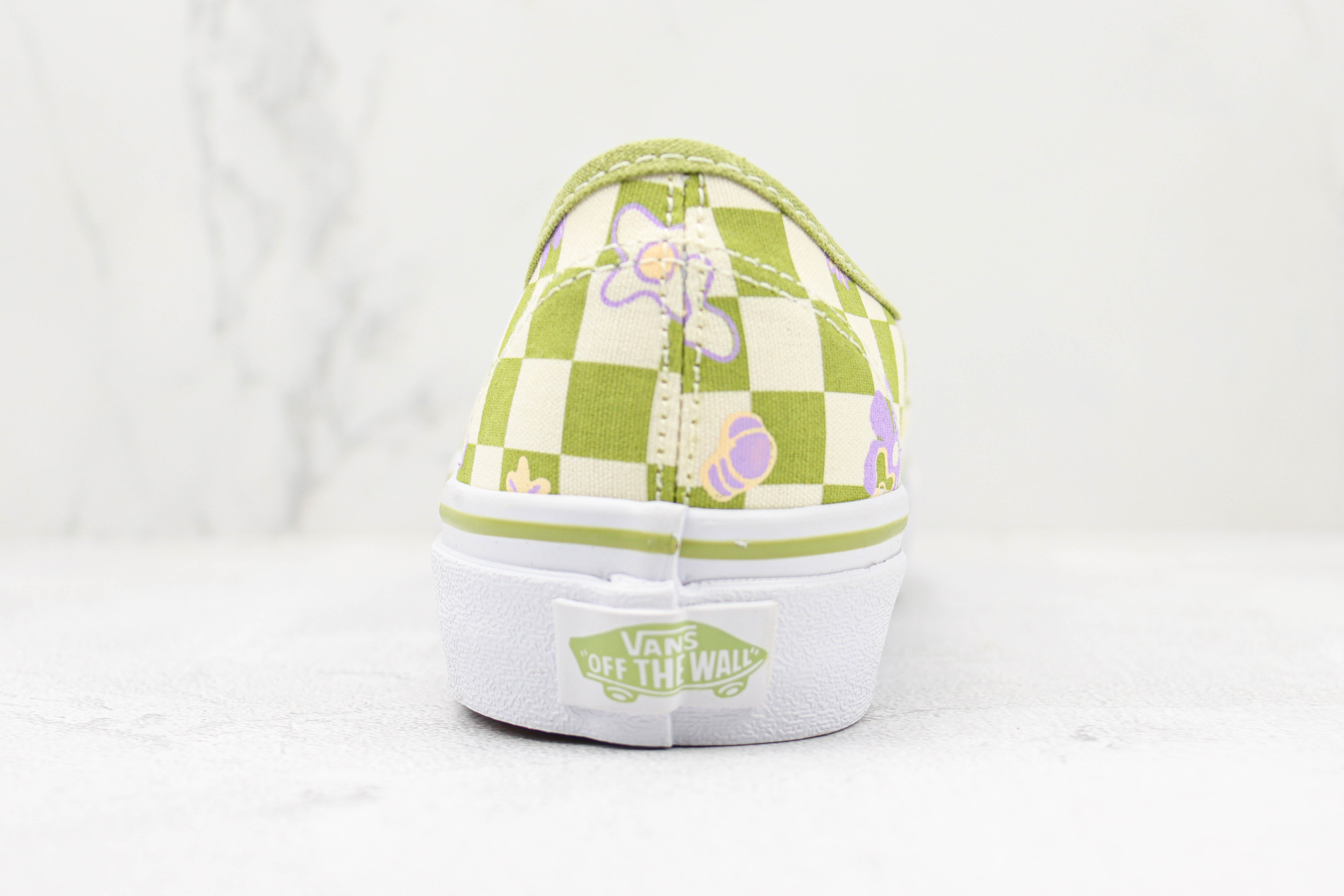 Green Checkered Casual Vans