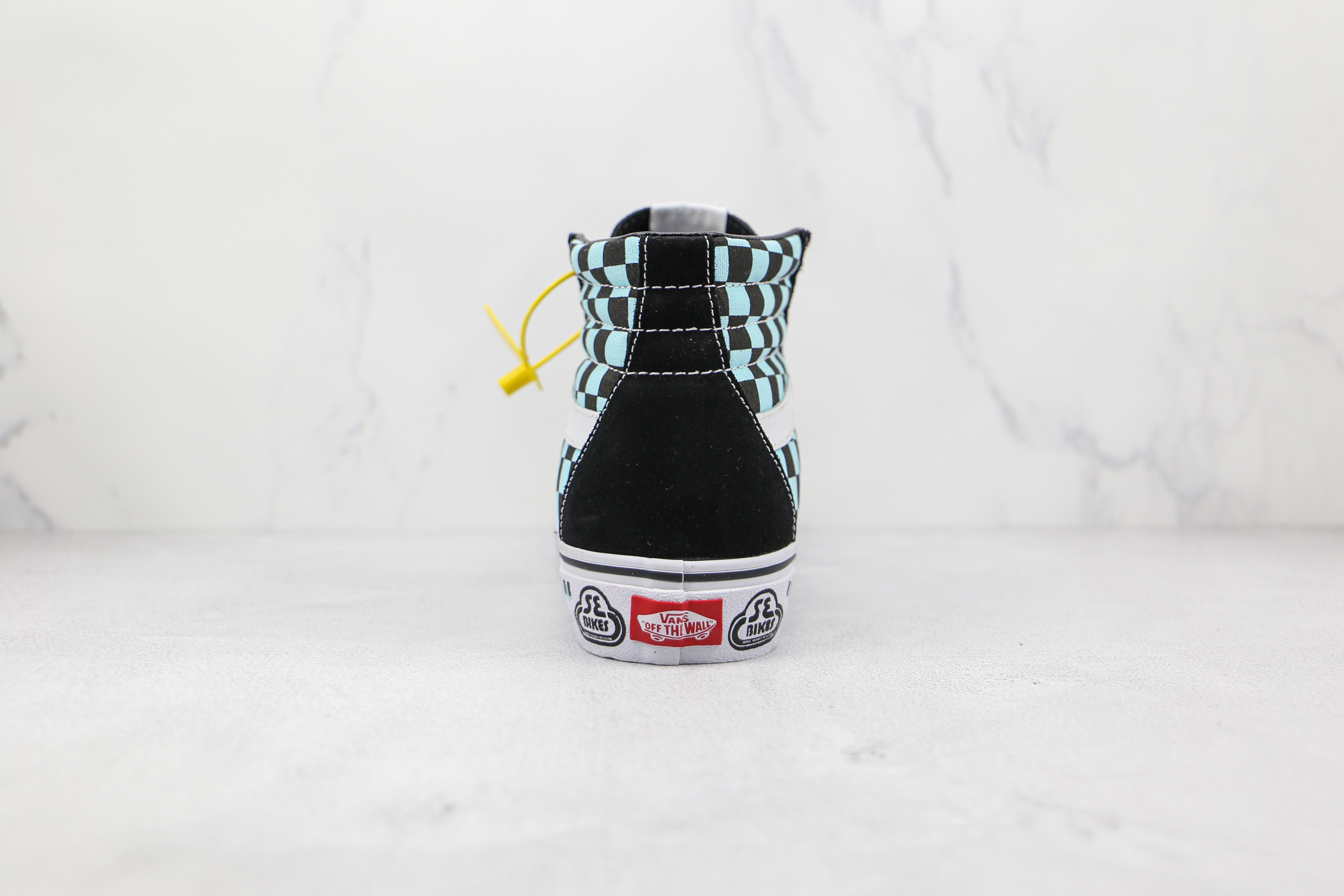 Vans Sk8-Hi Reissue x SE Bikes Big Ripper - Black Reflective Checkerboard Sneaker
