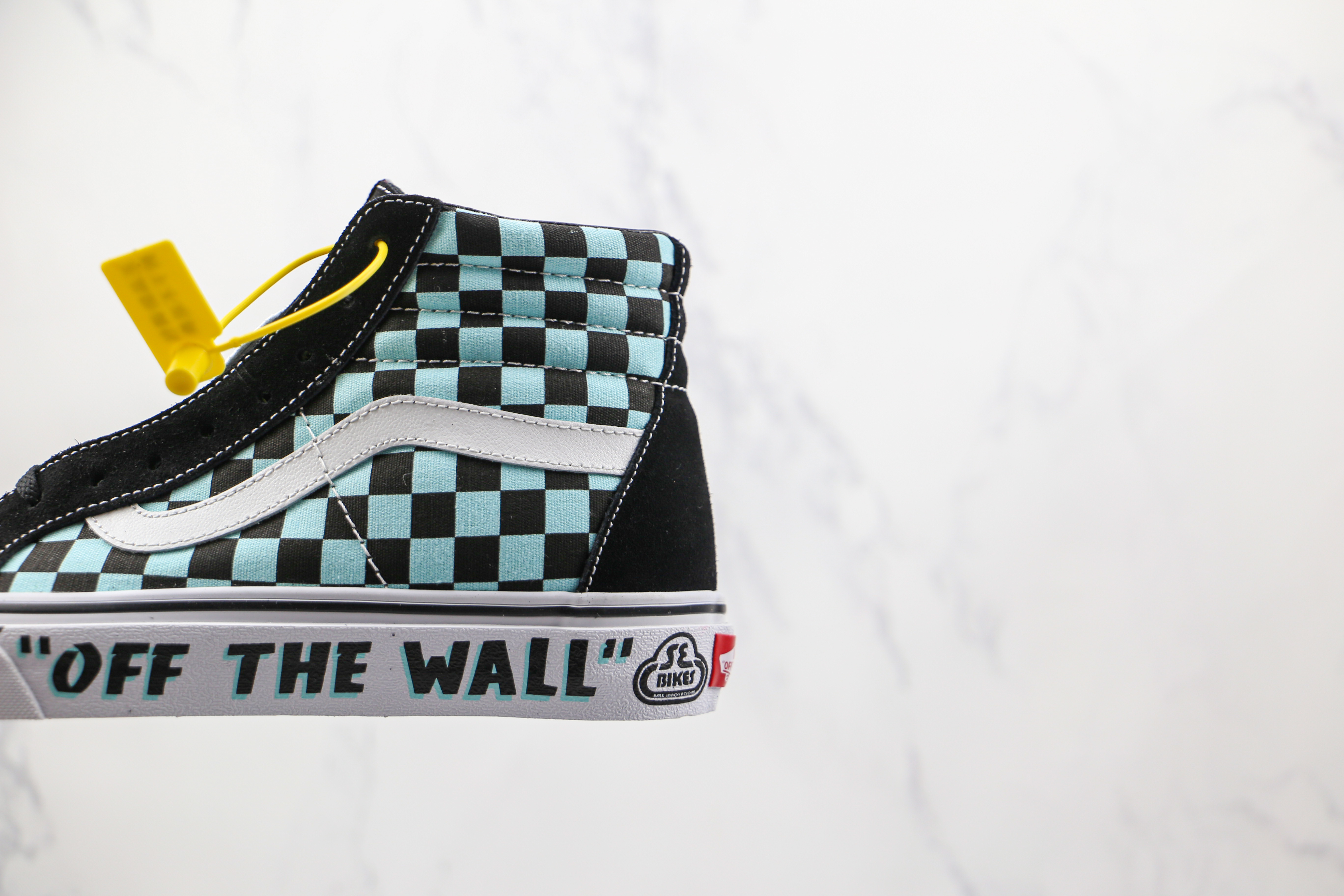 Vans Sk8-Hi Reissue x SE Bikes Big Ripper - Black Reflective Checkerboard Sneaker