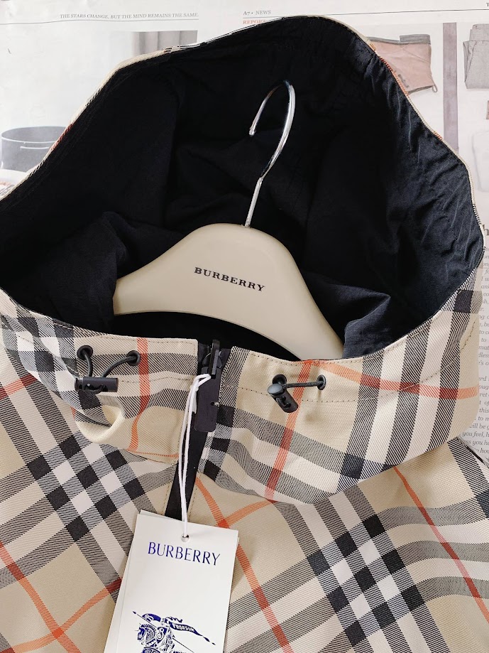 Reversible Check Hooded Jacket