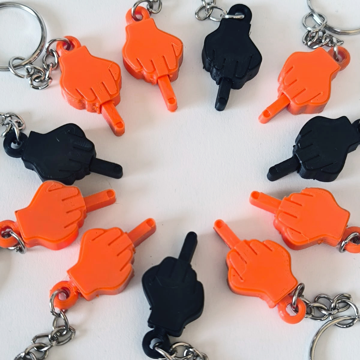 Porte-clé Doigt d'Honneur personnalisable