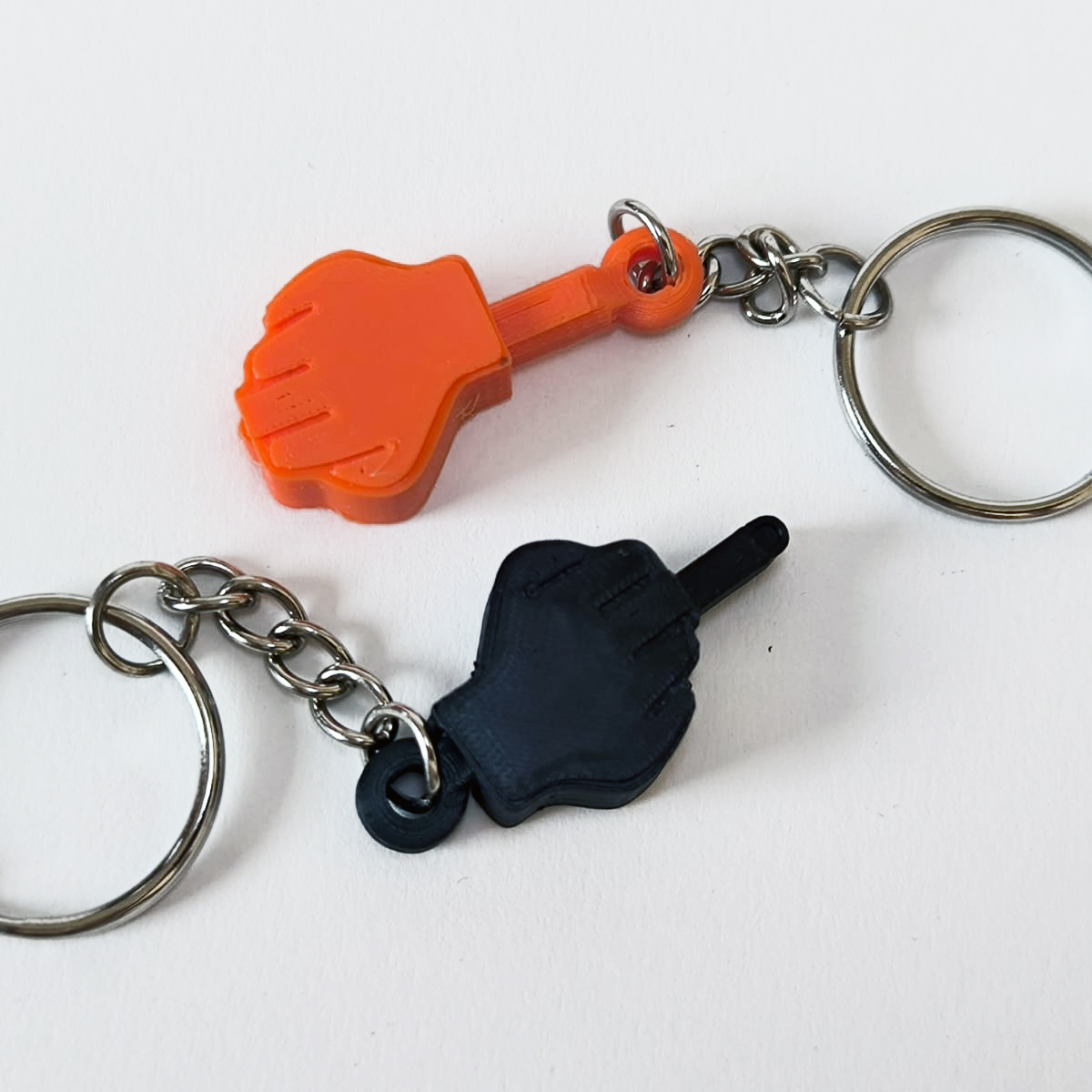 Porte-clé Doigt d'Honneur personnalisable