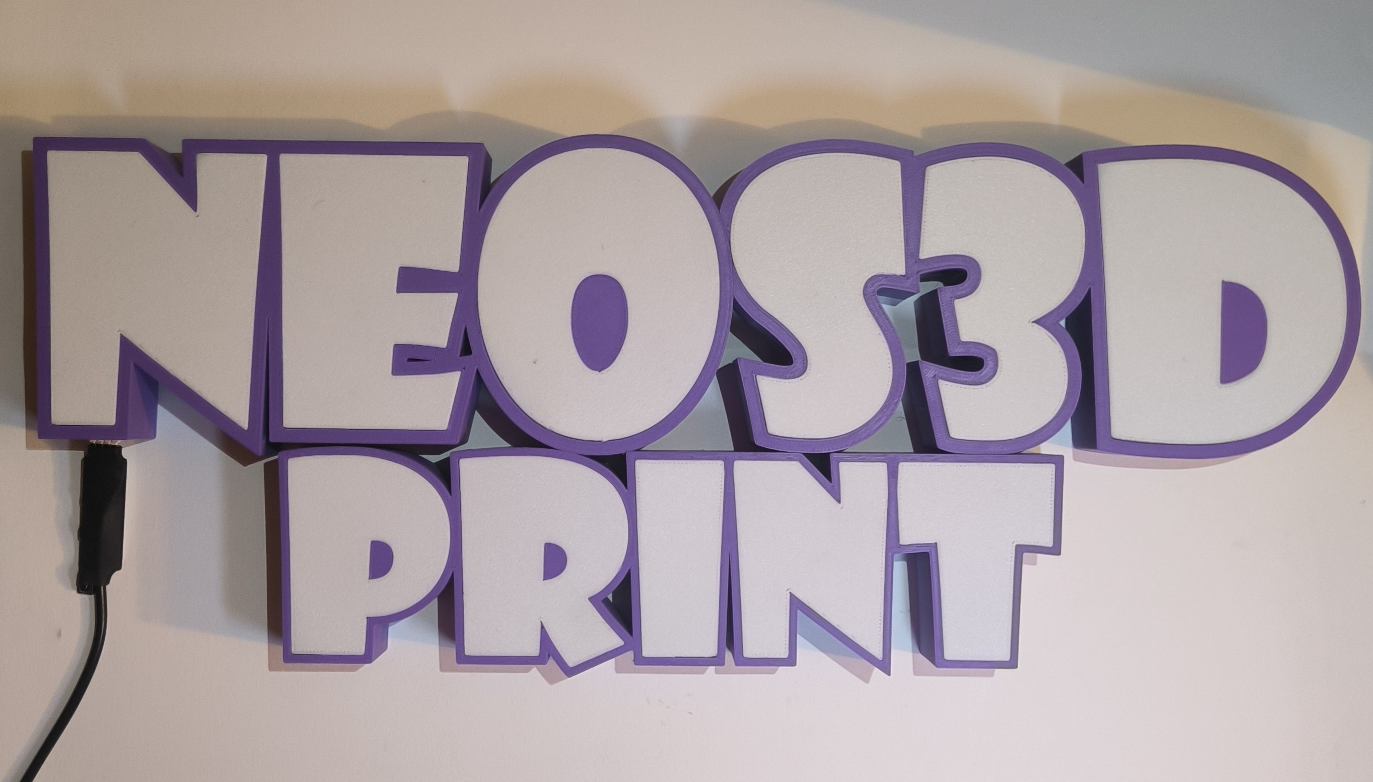 Enseigne 3D Lumineuse sur mesure