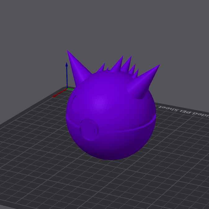 Fichier STL - Ectoplasma/Gengar Pokéball