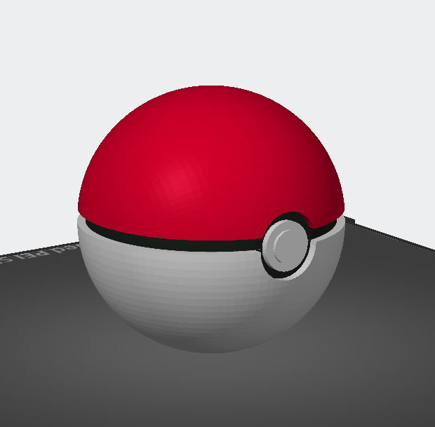 Fichier STL - Pokéball