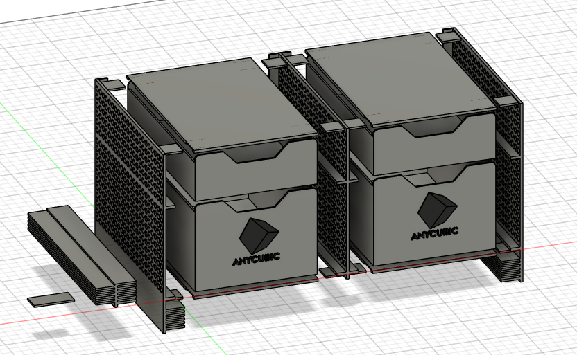 Fichier STL - Rangement à tiroirs Anycubic