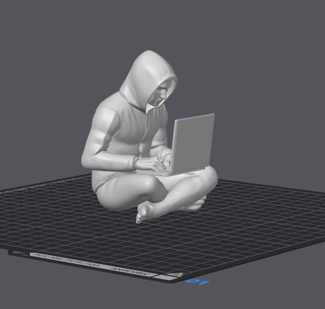 Fichier STL - Statuette de Satoshi Nakamoto