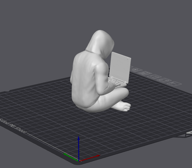 Fichier STL - Statuette de Satoshi Nakamoto