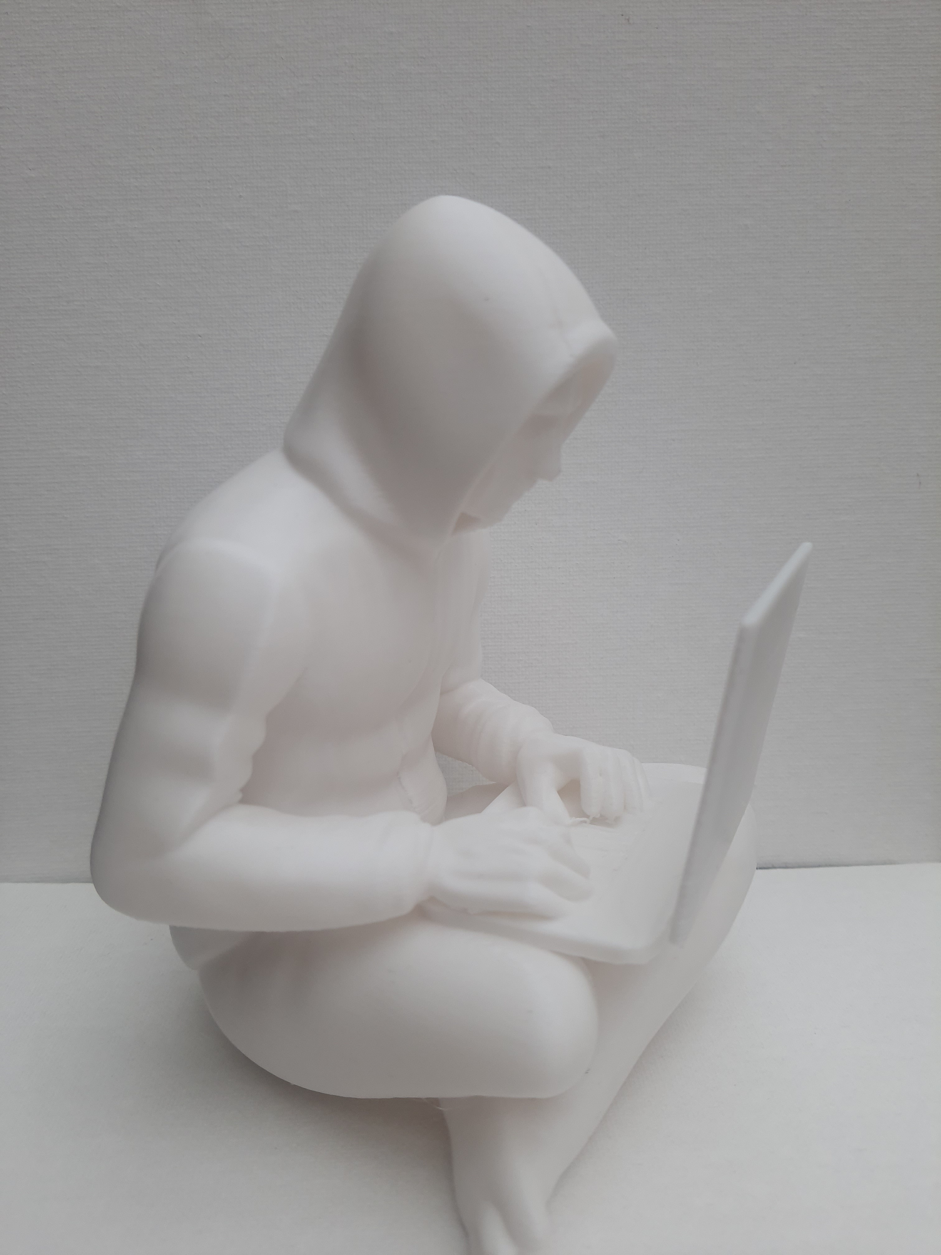 Fichier STL - Statuette de Satoshi Nakamoto