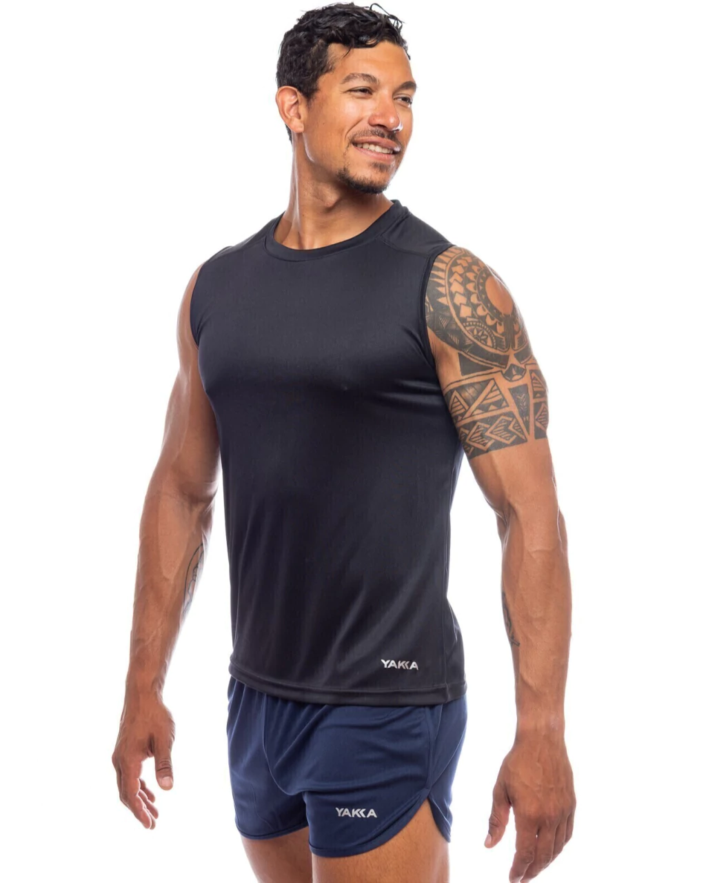Camiseta sin mangas para hombre Negra MAKO YAKKA
